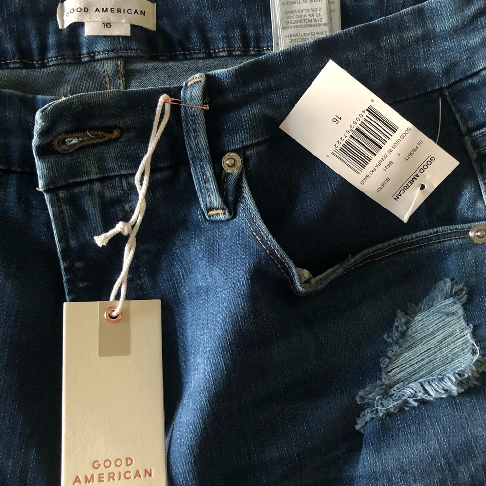 Good American denim; brand new w/ tags